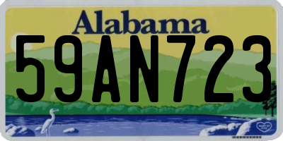 AL license plate 59AN723