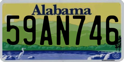 AL license plate 59AN746