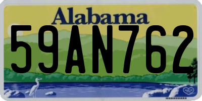 AL license plate 59AN762