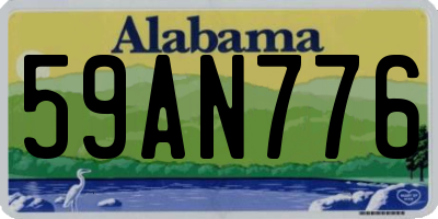 AL license plate 59AN776