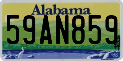 AL license plate 59AN859