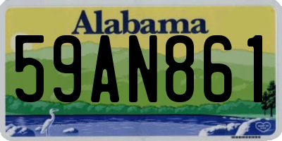 AL license plate 59AN861