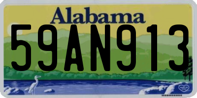 AL license plate 59AN913