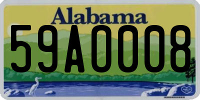 AL license plate 59AO008