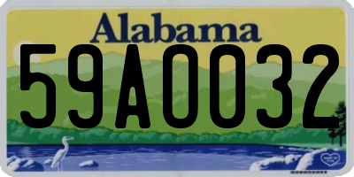AL license plate 59AO032