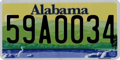 AL license plate 59AO034