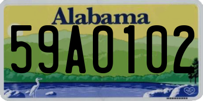 AL license plate 59AO102