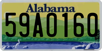 AL license plate 59AO160