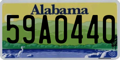 AL license plate 59AO440