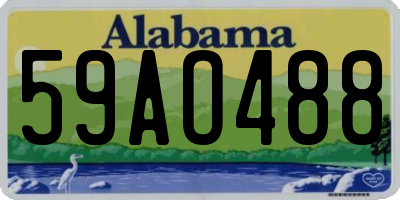 AL license plate 59AO488