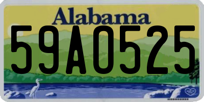 AL license plate 59AO525