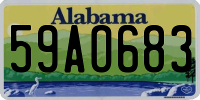 AL license plate 59AO683