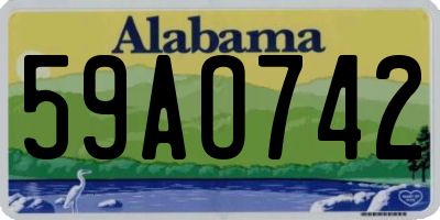 AL license plate 59AO742