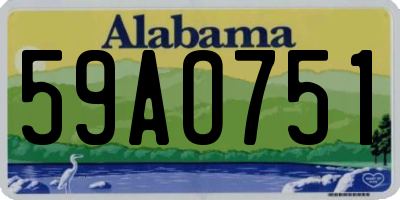 AL license plate 59AO751