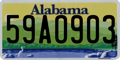 AL license plate 59AO903