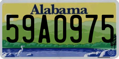 AL license plate 59AO975