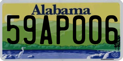 AL license plate 59AP006