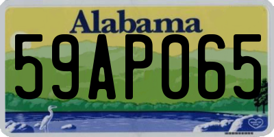 AL license plate 59AP065