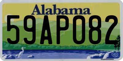AL license plate 59AP082