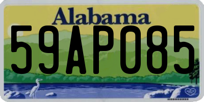 AL license plate 59AP085