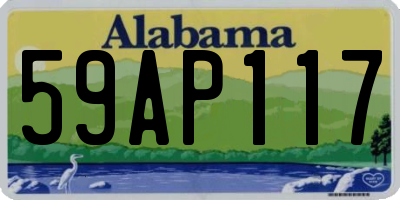 AL license plate 59AP117