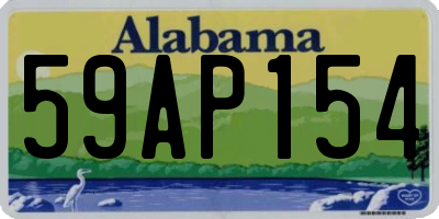 AL license plate 59AP154