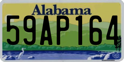 AL license plate 59AP164