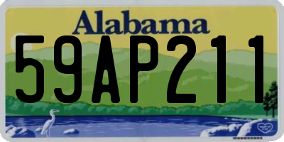 AL license plate 59AP211