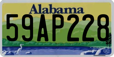AL license plate 59AP228