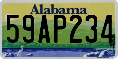 AL license plate 59AP234