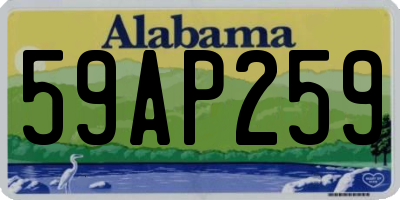 AL license plate 59AP259