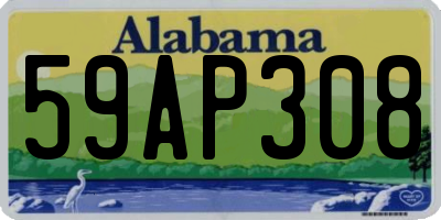 AL license plate 59AP308