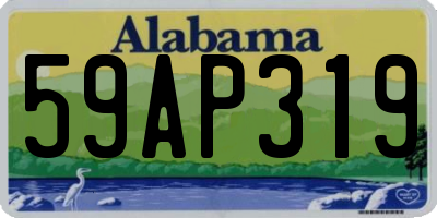 AL license plate 59AP319