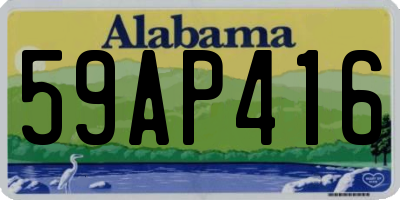 AL license plate 59AP416