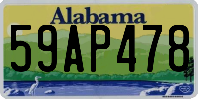 AL license plate 59AP478