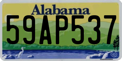 AL license plate 59AP537