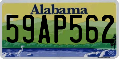 AL license plate 59AP562