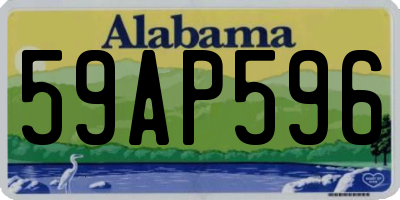 AL license plate 59AP596