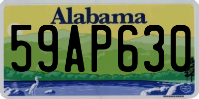 AL license plate 59AP630