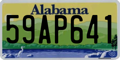 AL license plate 59AP641