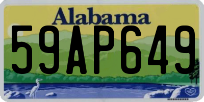 AL license plate 59AP649