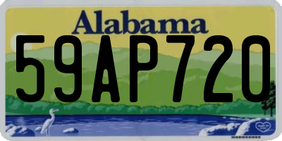 AL license plate 59AP720