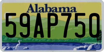 AL license plate 59AP750