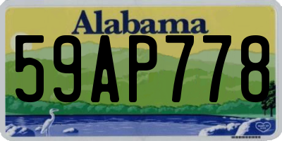 AL license plate 59AP778