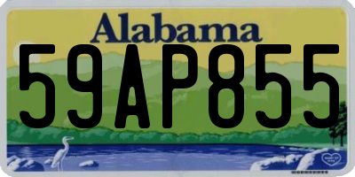 AL license plate 59AP855