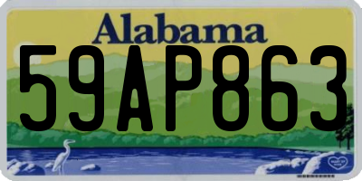 AL license plate 59AP863