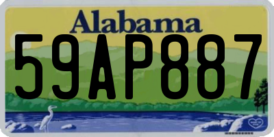 AL license plate 59AP887