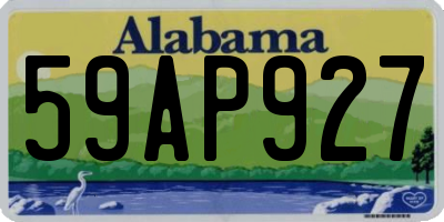 AL license plate 59AP927