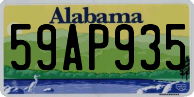 AL license plate 59AP935