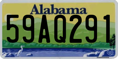 AL license plate 59AQ291